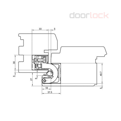 Петля SIMONSWERK Tectus TE 680 F1 (полиэфирное покрытие под матовый хром)