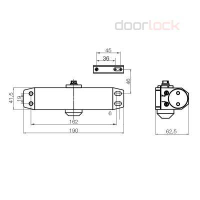Доводчик DOORLOCK 77N