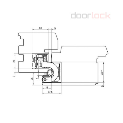 Петля SIMONSWERK Tectus TE 680 F1 (полиэфирное покрытие под матовый хром)