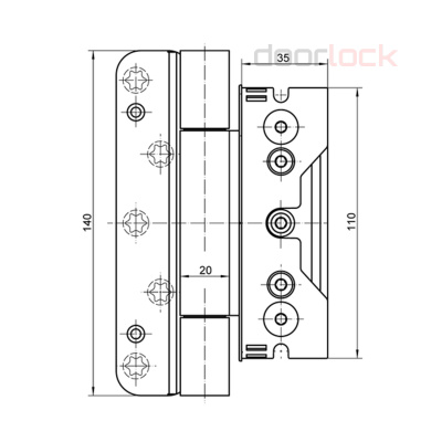 Петля SIMONSWERK Baka PROTECT 4040 3D FD