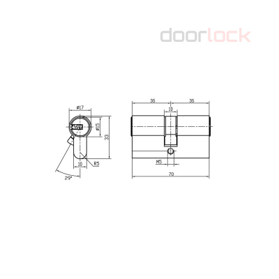 Цилиндр DOORLOCK Standard