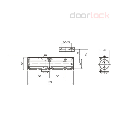Доводчик DOORLOCK DL100
