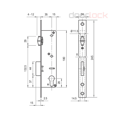 Замок DOORLOCK PL 302